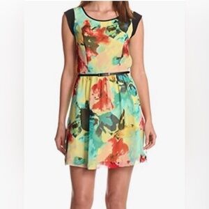 NWT Kenzie Blurred Floral Sleeveless Dress Size M